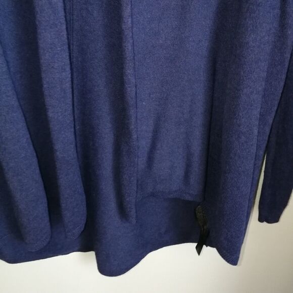 ZARA Purple / Blue Thin Knit Casual Open Front Cardigan Size Small - Picture 6 of 13